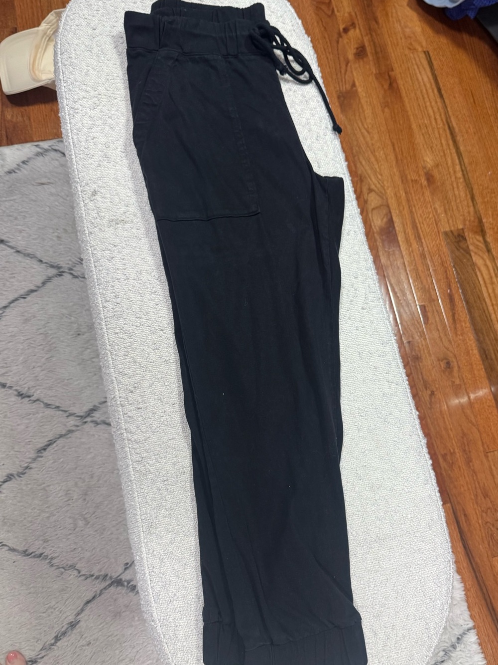 Bella Dahl Black Drawstring Jogger Pants | Soft Tencel Blend | Size M - Picture 2 of 5